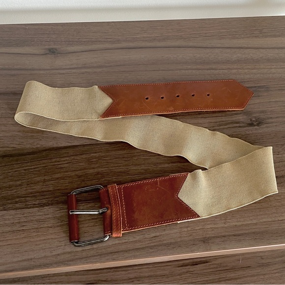 Leather Women's Elastic Leather Belt, Euro 48 - Picture 1 of 10